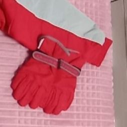 Guantes esquí niño/a  rojo, T.8