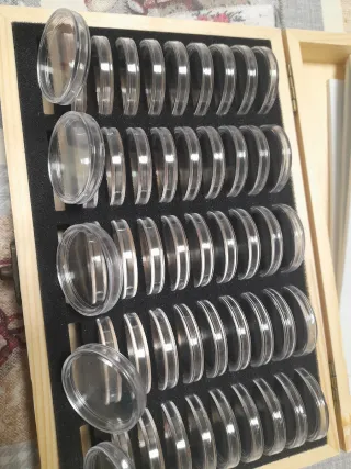 Scatola Legno HF Coin Collection