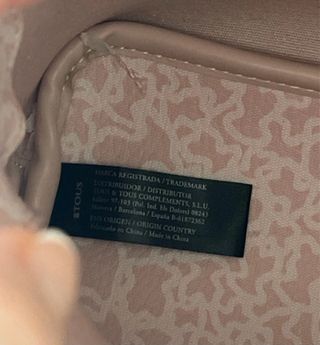 Bandolera Tous Kaos Beige y Rosa