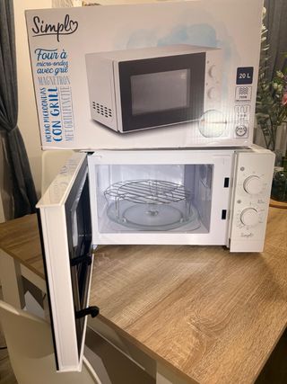 Horno Microondas Simplo con Grill Nuevo