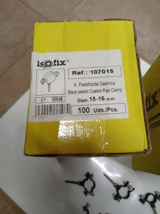 Abrazaderas Isofix metálicas 100uds