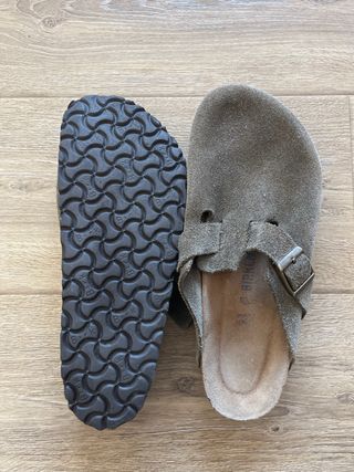 Zuecos Birkenstock grises talla 41