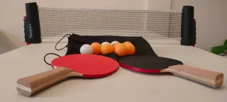 Juego de Ping Pong con Red y Pelotas
