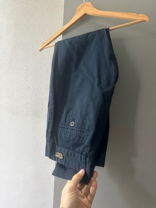 Pantaloni Chinos Zara Blu Navy EUR 38 Uomo