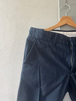 Pantaloni Chinos Zara Blu Navy EUR 38 Uomo