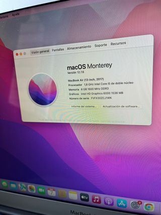 MacBook Air 13” (2017) – Funciona perfectamente