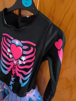 Disfraz Esqueleto Niña 3-4 Años