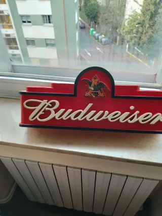 Expositor Budweiser Madera Años 80