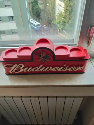 Expositor Budweiser Madera Años 80