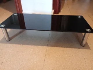 Mesa elevadora de TV o mesa centro baja de cristal