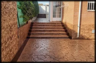 Hormigón impreso y fratasado