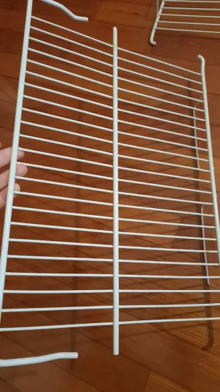 4 Ripiani Griglia Mensole Metallo Rivestito