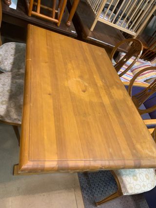 Banco Rinconera Pino estilo provenzal mas mesa