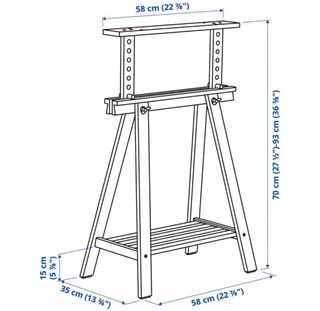 Caballetes Escritorio Ikea Madera