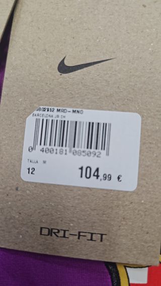 Chándal FC Barcelona Nike Azul y Morado TALLA 12 A