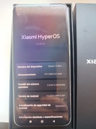 Xiaomi 15 Ultra Negro/Plateado