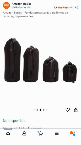 4 Fundas Protectoras Impermeables Objetivos Cámara