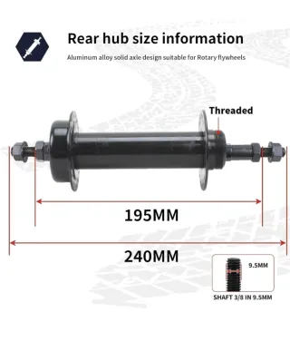 Llanta Trasera Fat Bike 24 Negra/Roja
