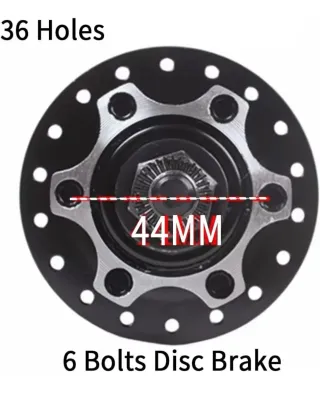 Llanta Trasera Fat Bike 24 Negra/Roja