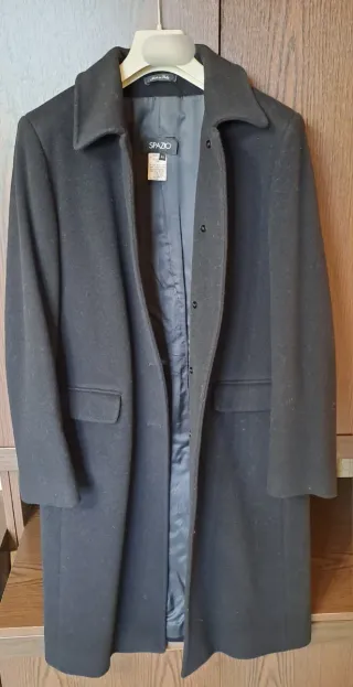 Cappotto lungo nero donna taglia 44