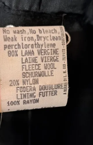 Cappotto lungo nero donna taglia 44