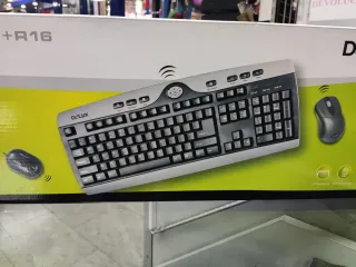 Teclado y Ratón Inalámbrico DELUX