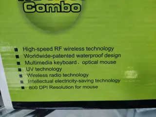 Teclado y Ratón Inalámbrico DELUX