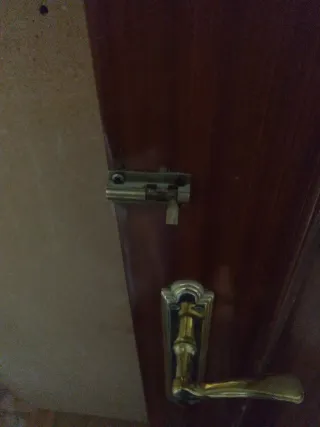 Puertas de paso madera oscura