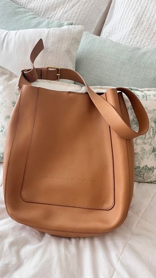 Bolso piel Adolfo Domínguez marrón