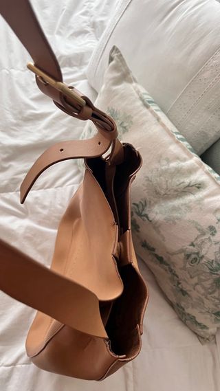 Bolso piel Adolfo Domínguez marrón