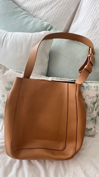Bolso piel Adolfo Domínguez marrón