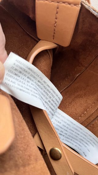 Bolso piel Adolfo Domínguez marrón