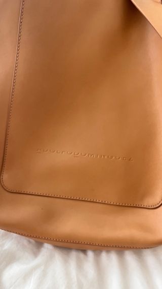 Bolso piel Adolfo Domínguez marrón