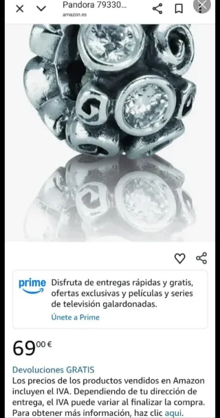 Charm Pandora Original con Circonitas