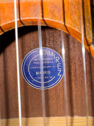 Guitarra Ramirez 1960 Etiqueta Azul