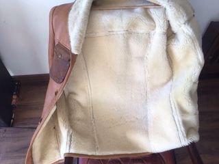 Abrigo/pelliza de Piel Marrón Borreguillo de oveja