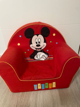 Sillón infantil rojo Mickey Mouse