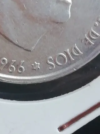 Lote 5 Monedas Plata 100 Pesetas Franco