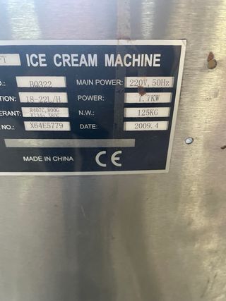 Máquina de helados soft  Automático a 220 v