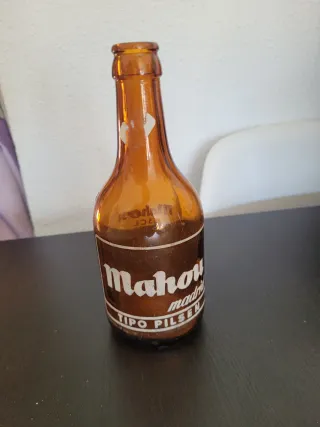 Botella Cerveza Mahou Antigua