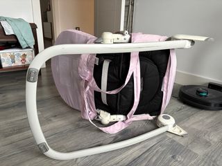 Hamaca bebé Chicco rosa reclinable y plegable