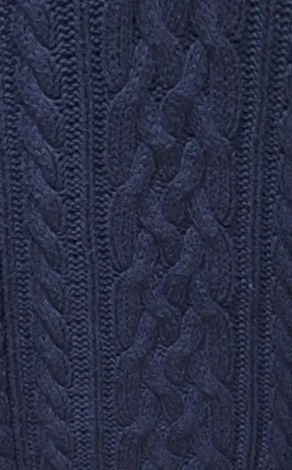 Jersey de punto trenzado SLAM azul talla L