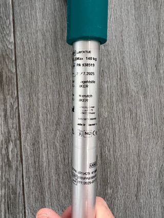 Muletas casi nuevas (2 semanas de uso) 140kg