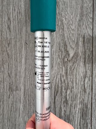 Muletas casi nuevas (2 semanas de uso) 140kg