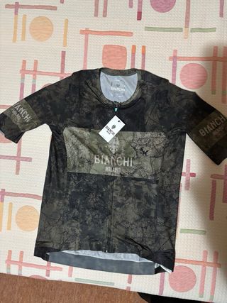 Maillot Bianchi Milano Tech Gravel manga corta