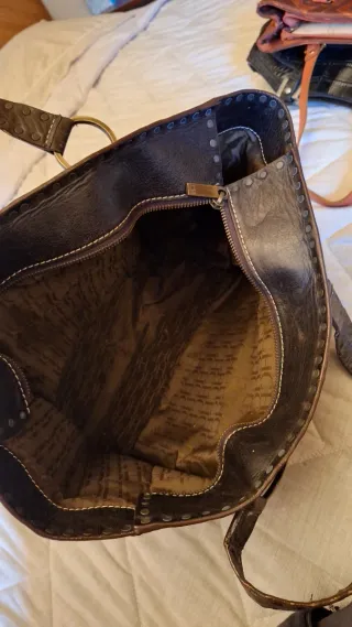 Bolso Carolina Herrera Negro y Dorado