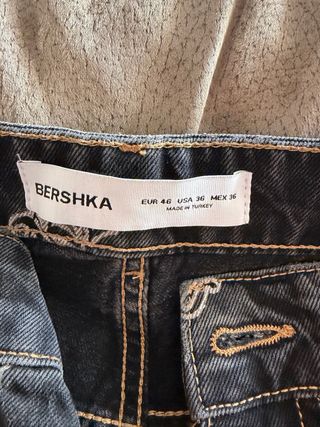Pantalones vaqueros Bershka oversize negros