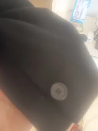 Abrigo largo negro hombre