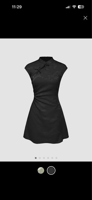 Vestido negro estilo oriental- nuevo