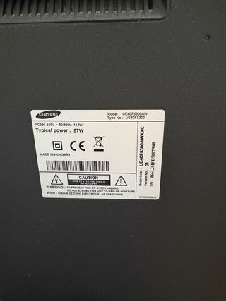 Smart TV Samsung 40 pulgadas led Full HD con raya